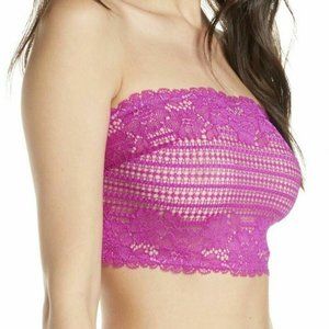 Free People Camila Purple Bandeau Bralette Large